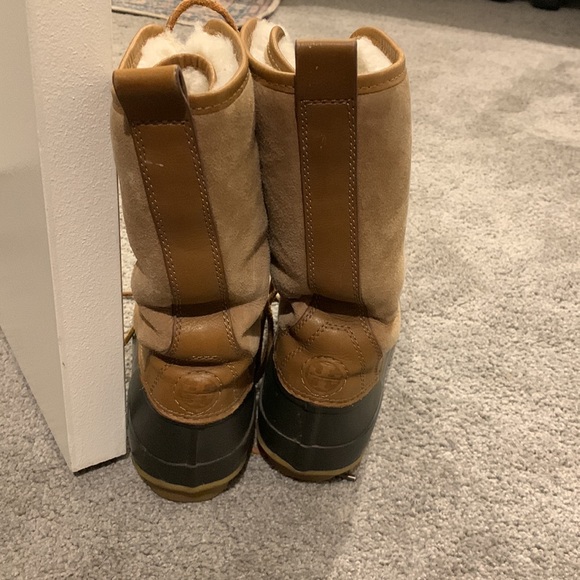 Tory Burch Argyll Lace-up Duck Boot Snow Shealing - Picture 4 of 4